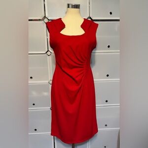 Shelby & Palmer Bold Red Midi Dress